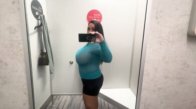 Changing Room Try on Transparent Teal Top