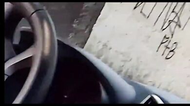 Risky masturbation for a hot girl who was looking at me from the bus stop!