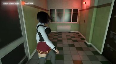 Kira made a hole in the wall with her holes. Hentai Game Animation 3D. part 2