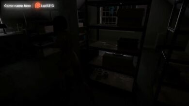 Kira made a hole in the wall with her holes. Hentai Game Animation 3D