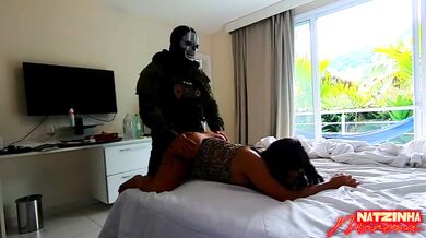 The masked man in uniform fucked me good.