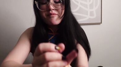 Cute asian girl gives one of the best blowjobs ever!