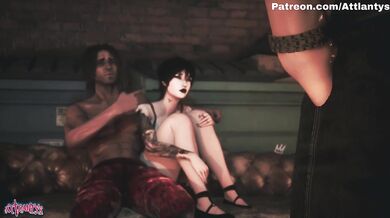 Goth Baddie With Bubble Butt Rewards The New Champion (Wild Life 2K)