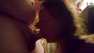 Sexy milf sucks every drop from my cock