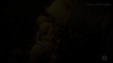 Follando por primera vez con el animatronico chika FAP N.A.F. ARCADE