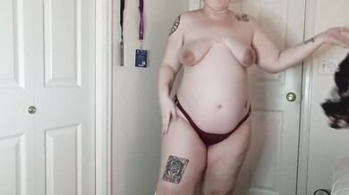 Preggo Strip Tease Dance!