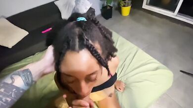 I squirt a lot and he cums 3 times on me