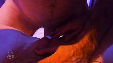 Bi hubby and wife share a new friend's cock in another MMF threesome