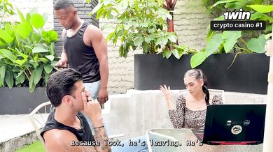 My Colombian boss isn't easily seduced, but I ended up fucking her in the office garden!