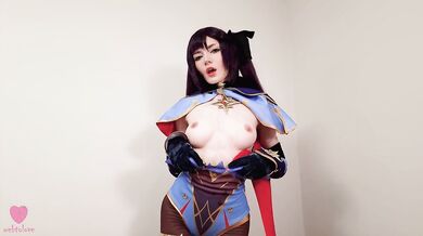 Mysterious Astrologist Mona Megistus from Genshin Impact predicted hot sex with filling her pussy