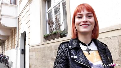GERMAN SCOUT - Skinny Crazy Redhead Teen Dolly Dyson get Rough Fucked at Model Job