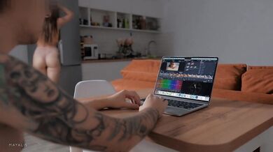 I Stop Him Working While He Fucks Me Hard