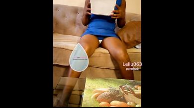 Tight Blue Dress, White Cotton panties and A Present... what next?