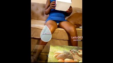 Tight Blue Dress, White Cotton panties and A Present... what next?