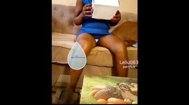 Tight Blue Dress, White Cotton panties and A Present... what next?