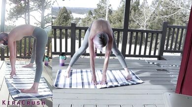 Topless Outdoor Yoga In Colorado!