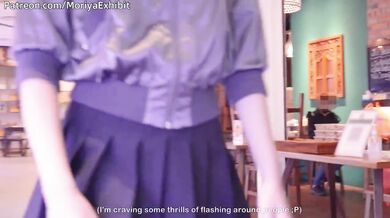 Teaser - Skirt-Lifting Challenge in a Crowded Shopping Mall - Moriya Exhibit