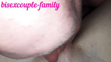 I decided to lick my wife after sex, and again cum on her pussy