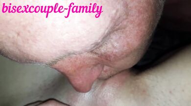I decided to lick my wife after sex, and again cum on her pussy