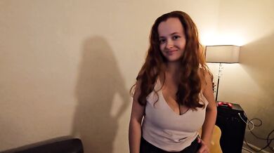 Redheaded Stepmom and stepdaughter show boyfriend how to fuck