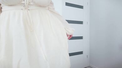 PAWG wife tries very hard to have good sex. Her big breasts are jumping, we love it
