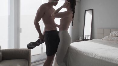 Hot Latina Babe Gets Fucked Hard After Workout