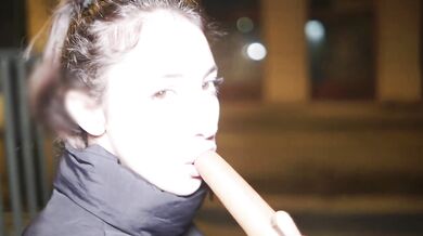 "CUM INSIDE ME!" - Petite Italian Teen Eva Generosi Picked Up In Public For Pussy Creampie