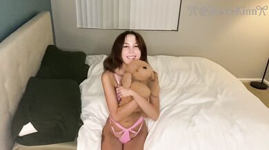 Adorable Girl in Pink Lingerie Squirts, Cries, and Cums Again and Again Before a Deep Creampie