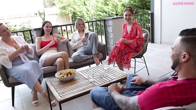 Cute Youthful Girl Publicly Fucked by an Italian Guy with a 10 inch Dick on a Summer Patio!