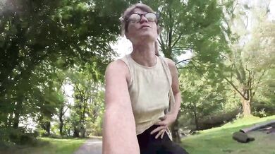 MILF fucked on camper with open door Almasol bike tour between Austria-Germany (Lindau)