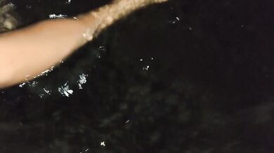 Dared friends wife to skinny dip w me camping after her man went to bed-nude hike back to tent pt1