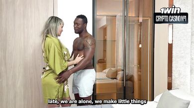 I can't help but stare at my Stepmom's BBC boyfriend as he fucks her and I end up joining in.