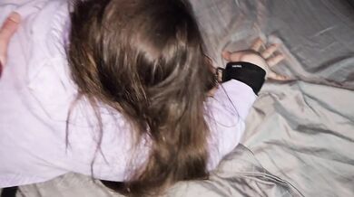 Hotwife is awoken by husband's friend
