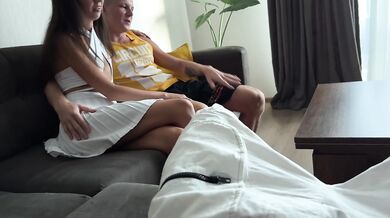 The whore seduced a couple of guys into a hot bisexual threesome - 3.89