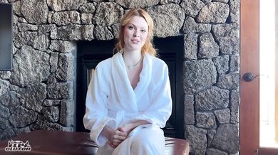 Slutty redhead bridesmaid gets locked out of hotel room before wedding