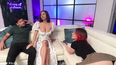 Naughty Latina roommate gets punished by married couple (Zoey Di Giacomo & Hailey Rose)