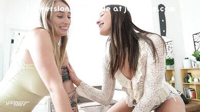 JEALOUS ROOMMATE is HORNY for my GF - Angel Youngs & Katrina Colt