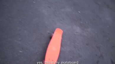 Slutty girl sucks everyone for joining a gang of skaters