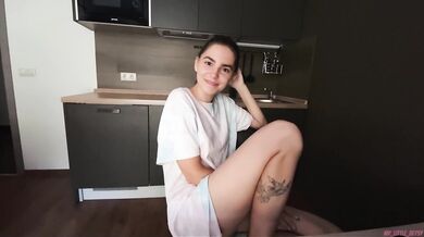 Truth or Dare Game With Friend Ended With Hot Sex On The Table And Pussy Creampie