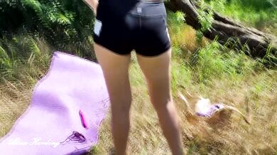 Alice goes in for sports. Alice cannot live a day without sports) With vibrator compilation