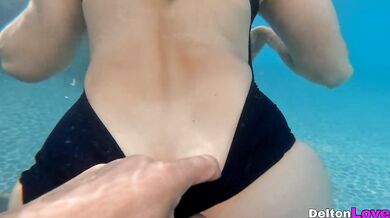 RISKY SEX in public pool