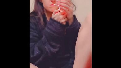 Smoking and fucking myself