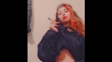 Smoking and fucking myself