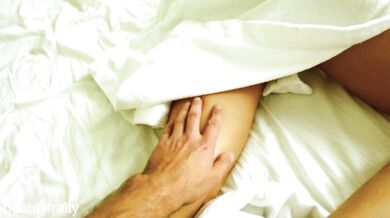 Tender morning sex of a young couple