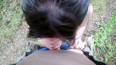 Blowjob in the mountains