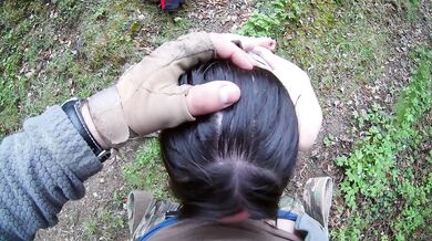 Blowjob in the mountains