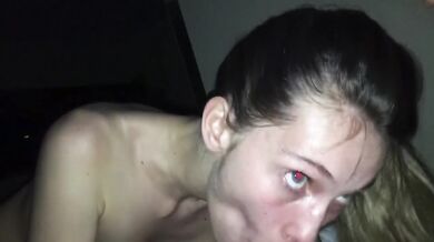 Teen gets throat fucked during quarantine