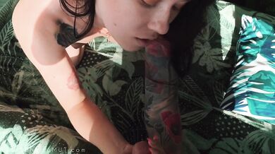 blue eyed babe gets fucked in pov and covered in cum