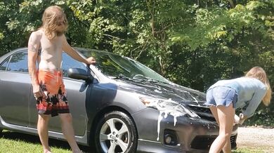 XXX Wet Nympho Offers Stranger Best Car Wash, Gets Downright Filthy - Sterling Silver & Memphos