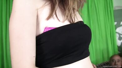Cute brunette slut will do anything to become a star
